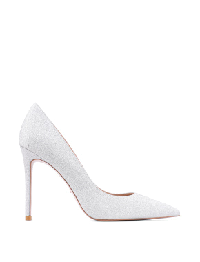 Жіночі туфлі човники MiaMay срібного кольору - фото 1 - Miraton