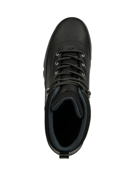 Мужские ботинки треккинговые кожаные черные - фото 4 - Miraton