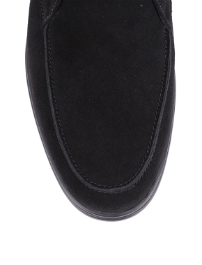 Чоловічі чорні замшеві черевики - фото 4 - Miraton