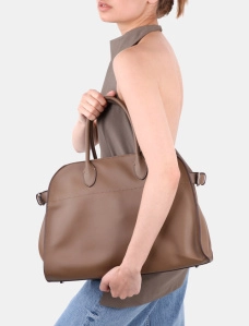 Жіноча сумка тоут MIRATON шкіряна кемел - фото  - Miraton