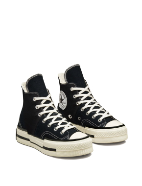 Женские кеды Converse Chuck Taylor All Star тканевые черные - фото 1 - Miraton