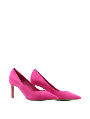 Жіночі туфлі-човники Attizzare велюрові рожеві - фото 2 - Miraton
