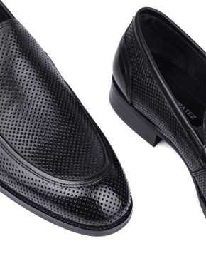 Мужские туфли лоферы Miguel Miratez черные кожаные - фото 5 - Miraton