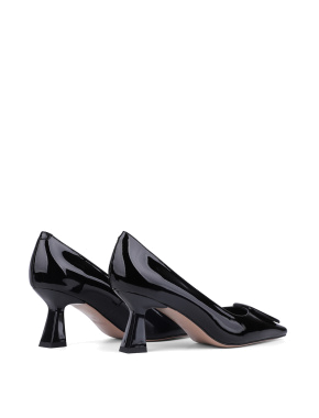 Жіночі туфлі MIRATON чорні лакові - фото 4 - Miraton