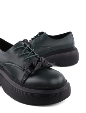 Жіночі туфлі Miraton зелені - фото 6 - Miraton
