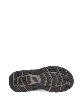Мужские сандалии Skechers из искусственной кожи коричневые - фото 4 - Miraton