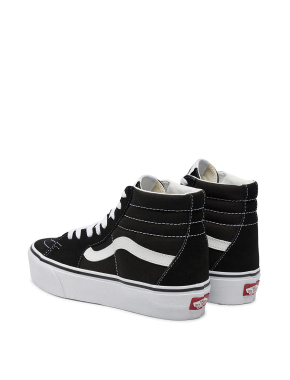 Женские ботинки Vans Sk8-Hi замшевые черные - фото 4 - Miraton