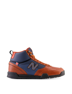 Мужские ботинки спортивные коричневые кожаные New Balance 440 - фото 1 - Miraton