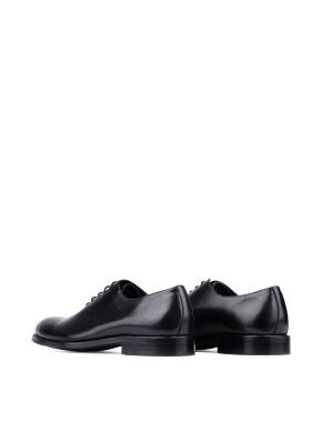 Мужские туфли оксфорды Miguel Miratez черные кожаные - фото 4 - Miraton
