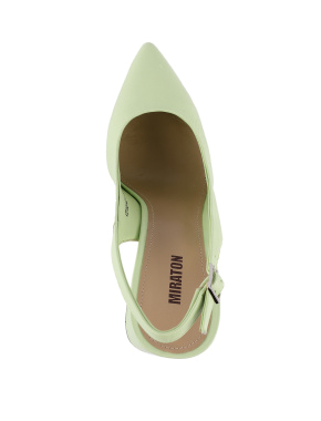 Жіночі туфлі шкіряні зелені - фото 5 - Miraton