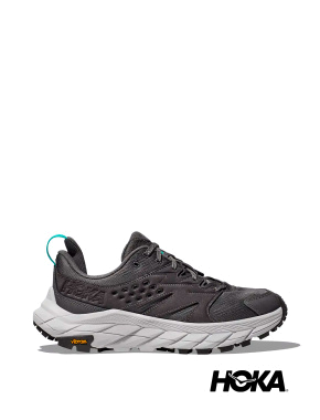 Мужские кроссовки Hoka ONE ONE Anacapa Breeze Low кожаные серые - фото 1 - Miraton