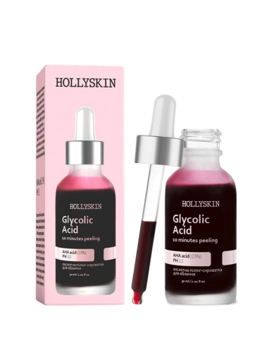 Кислотная пилинг-сыворотка для лица HOLLYSKIN Glycolic Acid, 30 мл фото 1