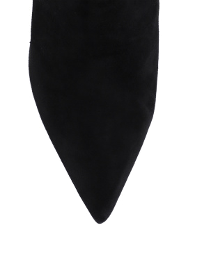 Жіночі ботфорти панчохи чорні велюрові з підкладкою байка - фото 5 - Miraton