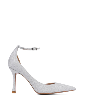 Жіночі туфлі MiaMay з гліттера срібного кольору - фото 1 - Miraton