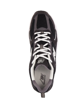 Мужские кроссовки New Balance MR530CC черные замшевые - фото 4 - Miraton