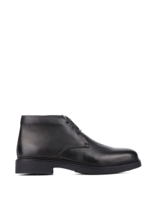 Мужские кожаные ботинки черные - фото  - Miraton