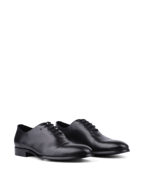 Мужские туфли оксфорды Miguel Miratez черные кожаные - фото 3 - Miraton