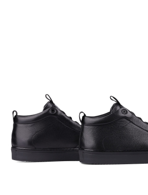 Мужские ботинки черные кожаные - фото 5 - Miraton