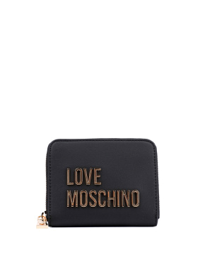 Женский кошелек Love Moschino из экокожи черный - фото 1 - Miraton