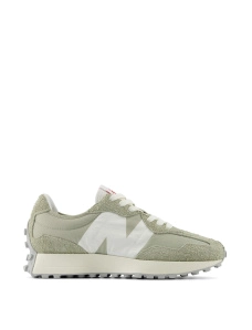 Женские кроссовки New Balance 327 замшевые зеленые - фото  - Miraton