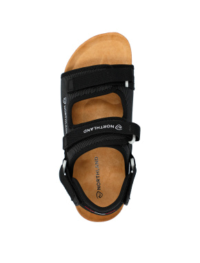 Жіночі сандалі спортивні тканинні чорні - фото 5 - Miraton
