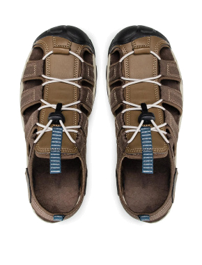 Мужские сандалии CMP Sahiph тканевые коричневые на резинках - фото 5 - Miraton