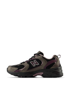 Женские кроссовки New Balance 530 кожаные черные - фото 2 - Miraton