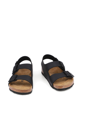 Женские сандалии BIRKENSTOCK из искусственной кожи черные - фото 2 - Miraton