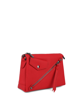 Жіноча сумка крос-боді MIRATON шкіряна червона - фото 3 - Miraton