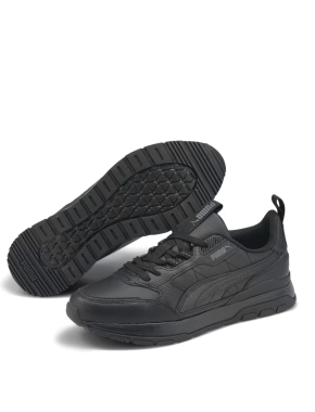 Чоловічі кросівки PUMA R78 Trek Lth з екошкіри чорні - фото 6 - Miraton