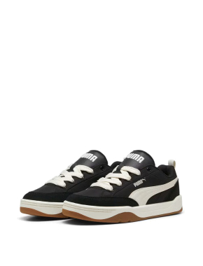 Мужские кеды PUMA Park Lifestyle Street Sneakers кожаные черные - фото 2 - Miraton