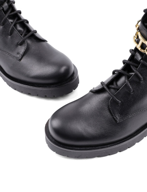 Жіночі черевики чорні шкіряні - фото 6 - Miraton