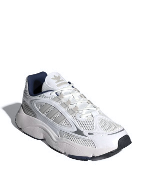 Мужские кроссовки Adidas OZMILLEN MCW70 белые из искусственной кожи - фото 2 - Miraton