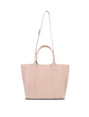 Жіноча сумка шоппер MIRATON шкіряна молочного кольору - фото 4 - Miraton