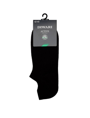 Чоловічі короткі шкарпетки Conte Elegant бавовняні чорні - фото 1 - Miraton