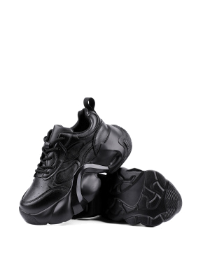 Жіночі кросівки Attizzare зі штучної шкіри чорні - фото 2 - Miraton