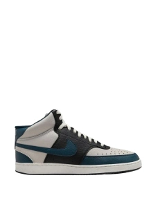 Мужские кеды Nike Court Vision Mid из экокожи черные - фото  - Miraton