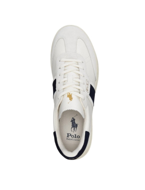 Мужские кеды Polo Ralph Lauren кожаные белые - фото 3 - Miraton