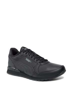 Мужские кроссовки PUMA ST Runner v3 L из экокожи черные - фото 2 - Miraton