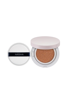 Тональный кушон для стойкого макияжа M Magic Cushion Cover Lasting SPF50+/PA+++ №23, 15 мл - фото  - Miraton