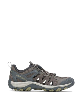 Мужские кроссовки Merrell Accentor 3 Sieve кожаные коричнево-синие - фото  - Miraton