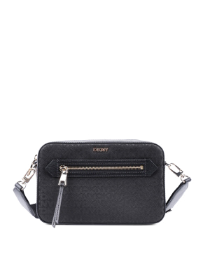 Женская сумка camera bag DKNY из экокожи черная - фото 1 - Miraton