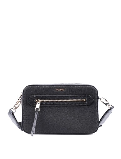 Женская сумка camera bag DKNY из экокожи черная фото 1