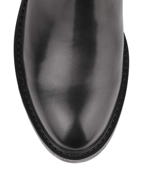 Жіночі шкіряні високі черевики з підкладкою з натурального хутра - фото 4 - Miraton