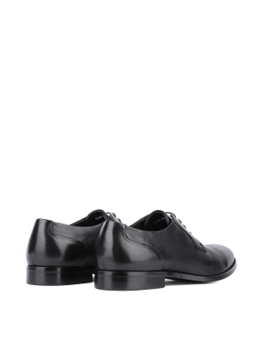 Чоловічі туфлі оксфорди шкіряні чорні - фото 3 - Miraton