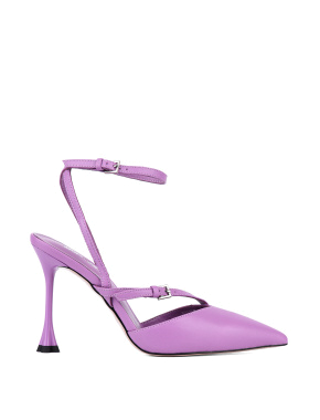 Жіночі туфлі MIRATON шкіряні фіолетові - фото 1 - Miraton