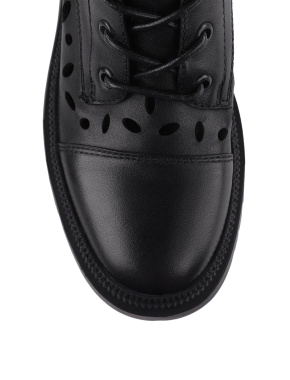 Жіночі черевики шкіряні чорні - фото 5 - Miraton