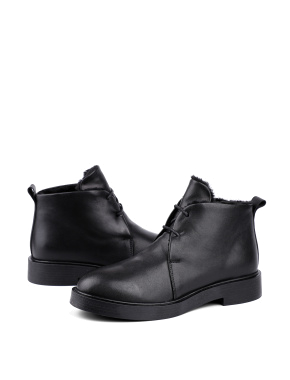 Жіночі черевики чорні шкіряні - фото 3 - Miraton