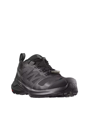 Мужские кроссовки Salomon X-ADVENTURE GTX из искусственной кожи черные - фото 3 - Miraton