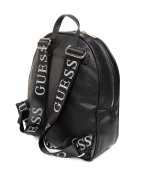 Жіночий чорний рюкзак Guess з логотипом - фото 2 - Miraton